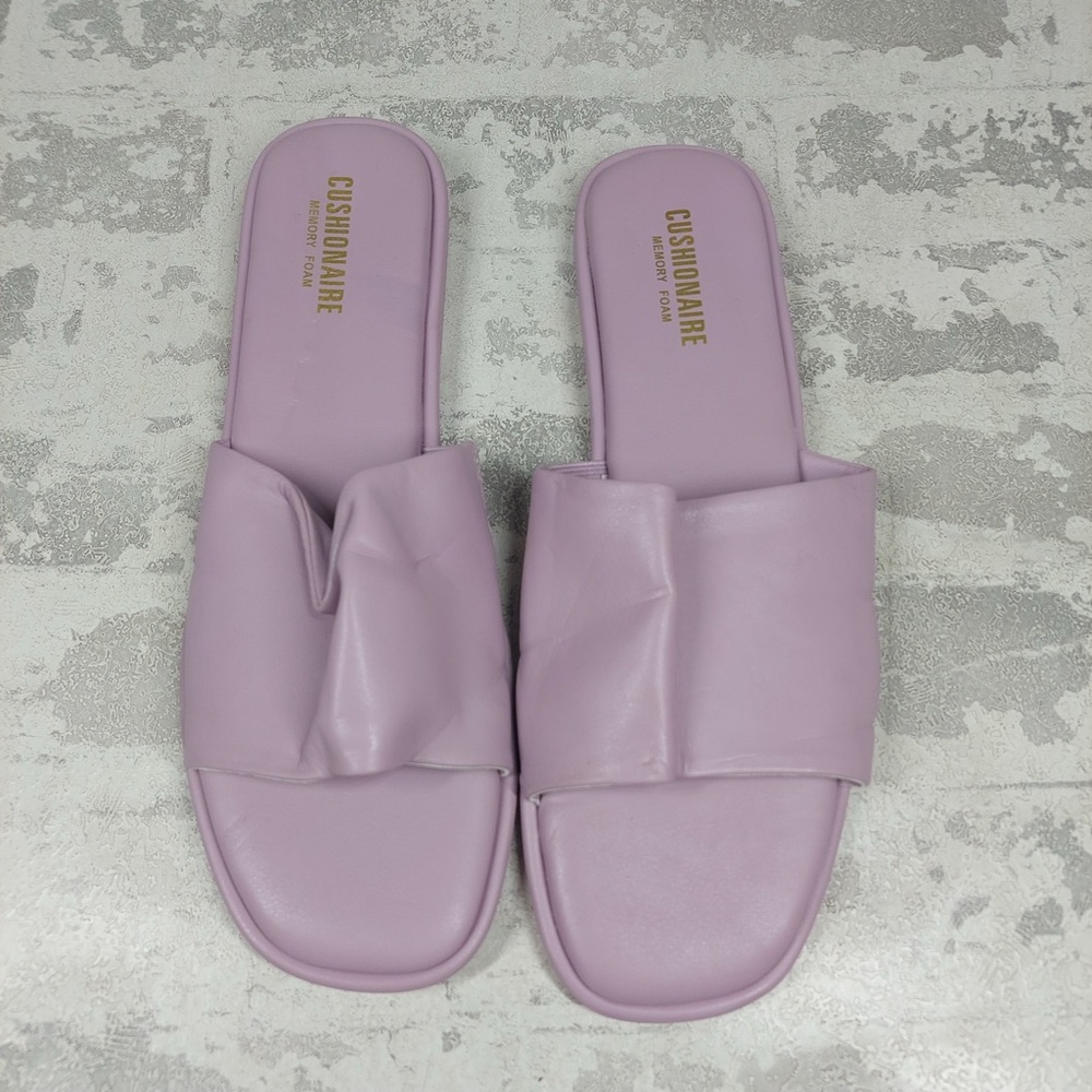 NEW Cushionaire Tudor Purple Summer Slide Flat Sandals H568 - Picture 9 of 12